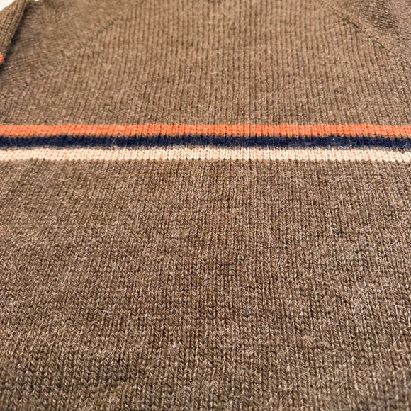 Handmade | Recycled Wool Blend Stripe Sweater | Earthtone Heritage Knit | M - Picture 4 of 7